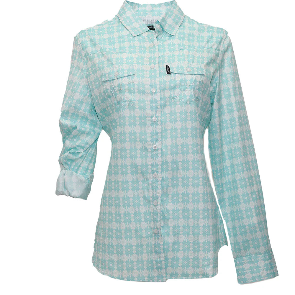 Hooey "SOL" LADIES PRINTED LONG SLEEVE PEARL SNAP SHIRT