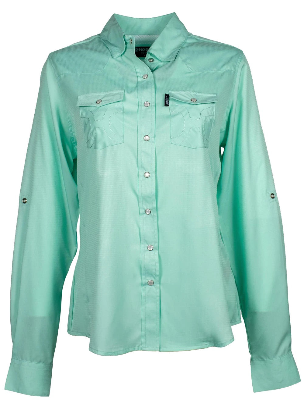 Hooey "SOL" LADIES SEA FOAM LONG SLEEVE PEARL SNAP SHIRT