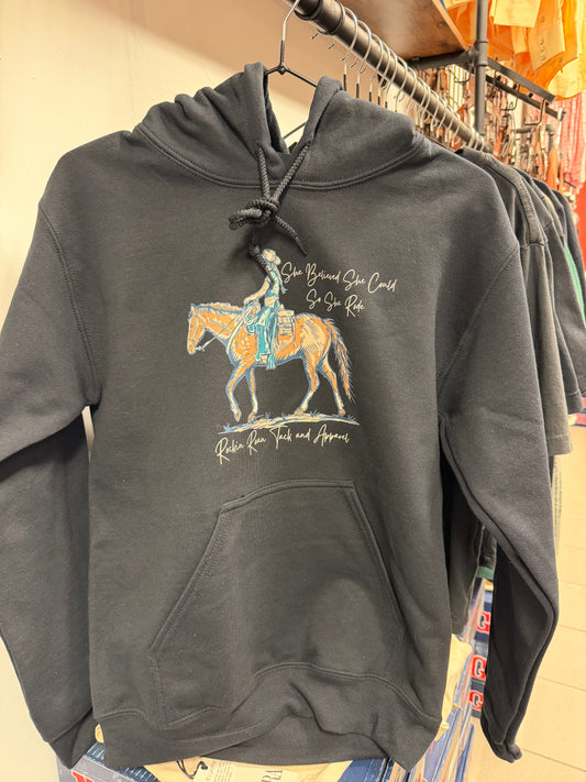She Believed She Could So She Rode Hoodie