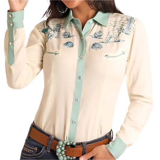 PANHANDLE WOMEN'S RETRO SNAP SHIRT
