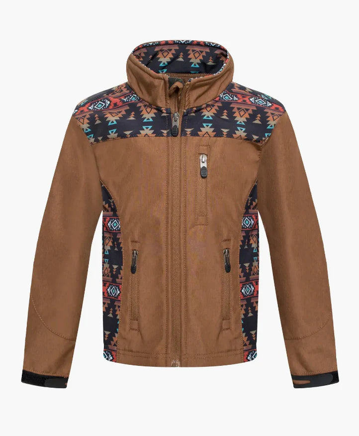 RODEO KID'S SOFT SHELL RUST JACKET