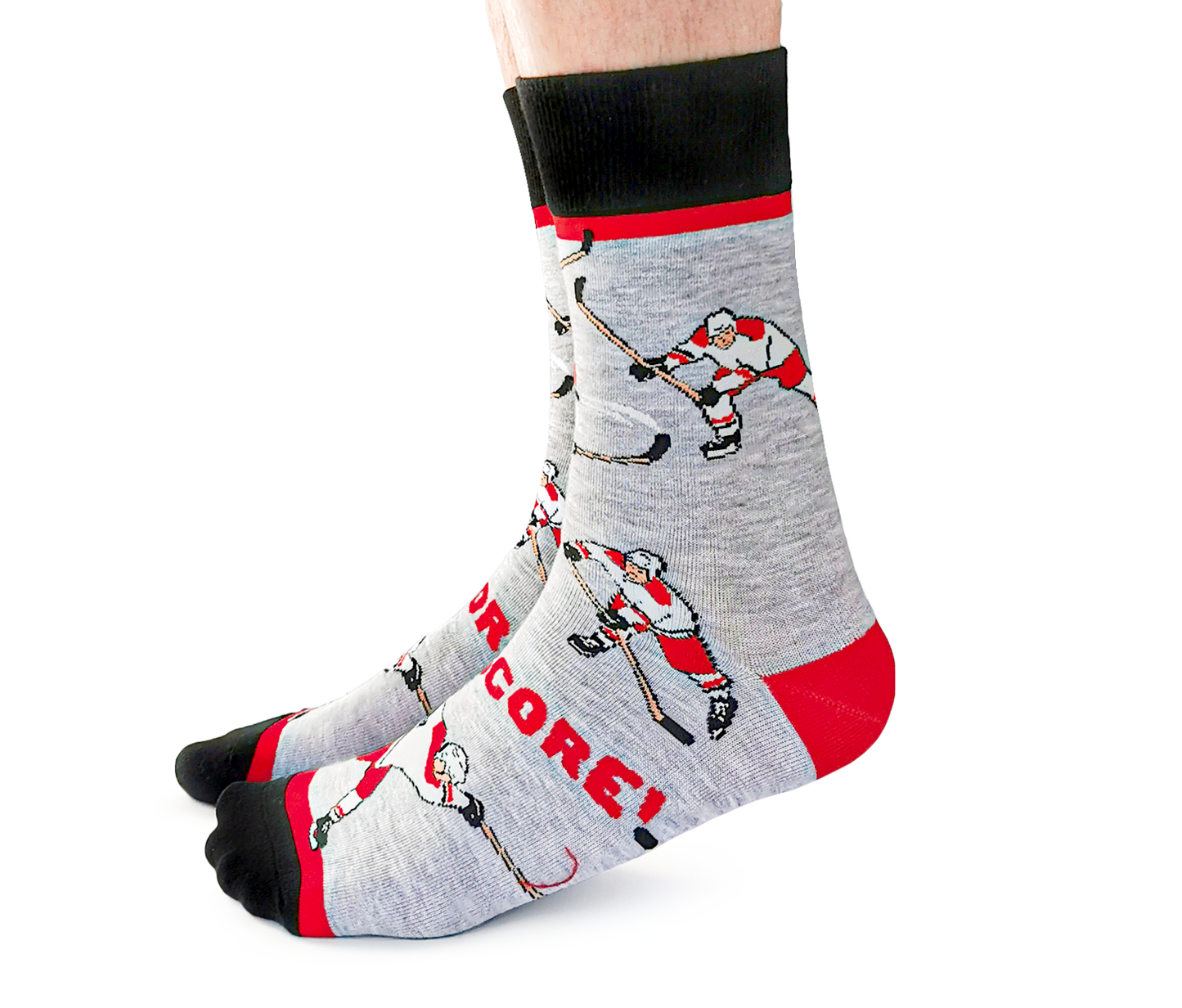 Slap Shot Socks - Red - M/L (Men)
