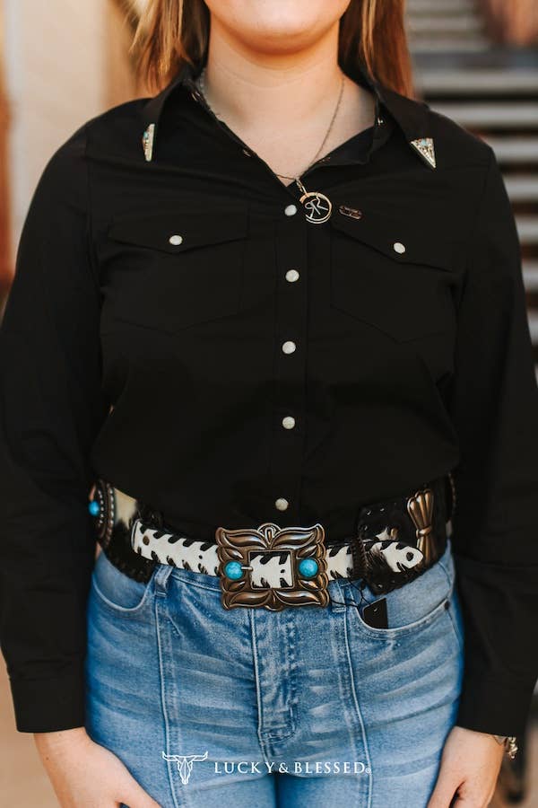 Ladies Concho Snap Show Shirt