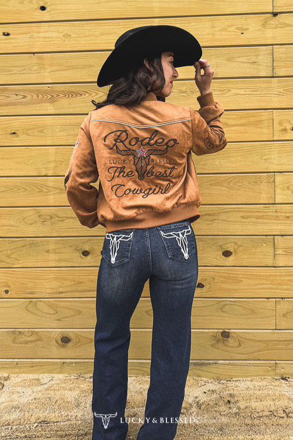 Logo Dark Wash High Rise Ivory Trouser Jeans