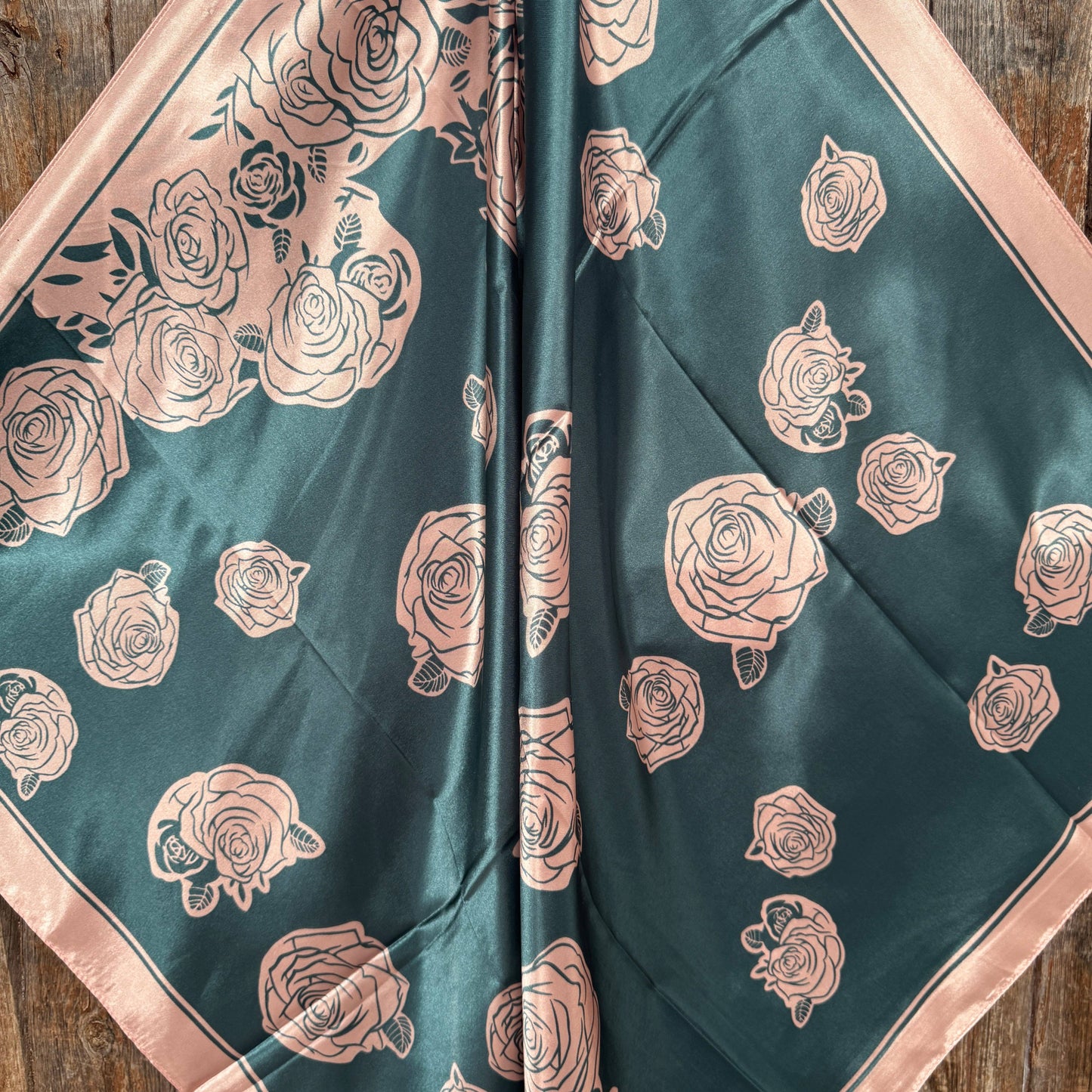 Wild Rag 35X35-Baby Pink Roses