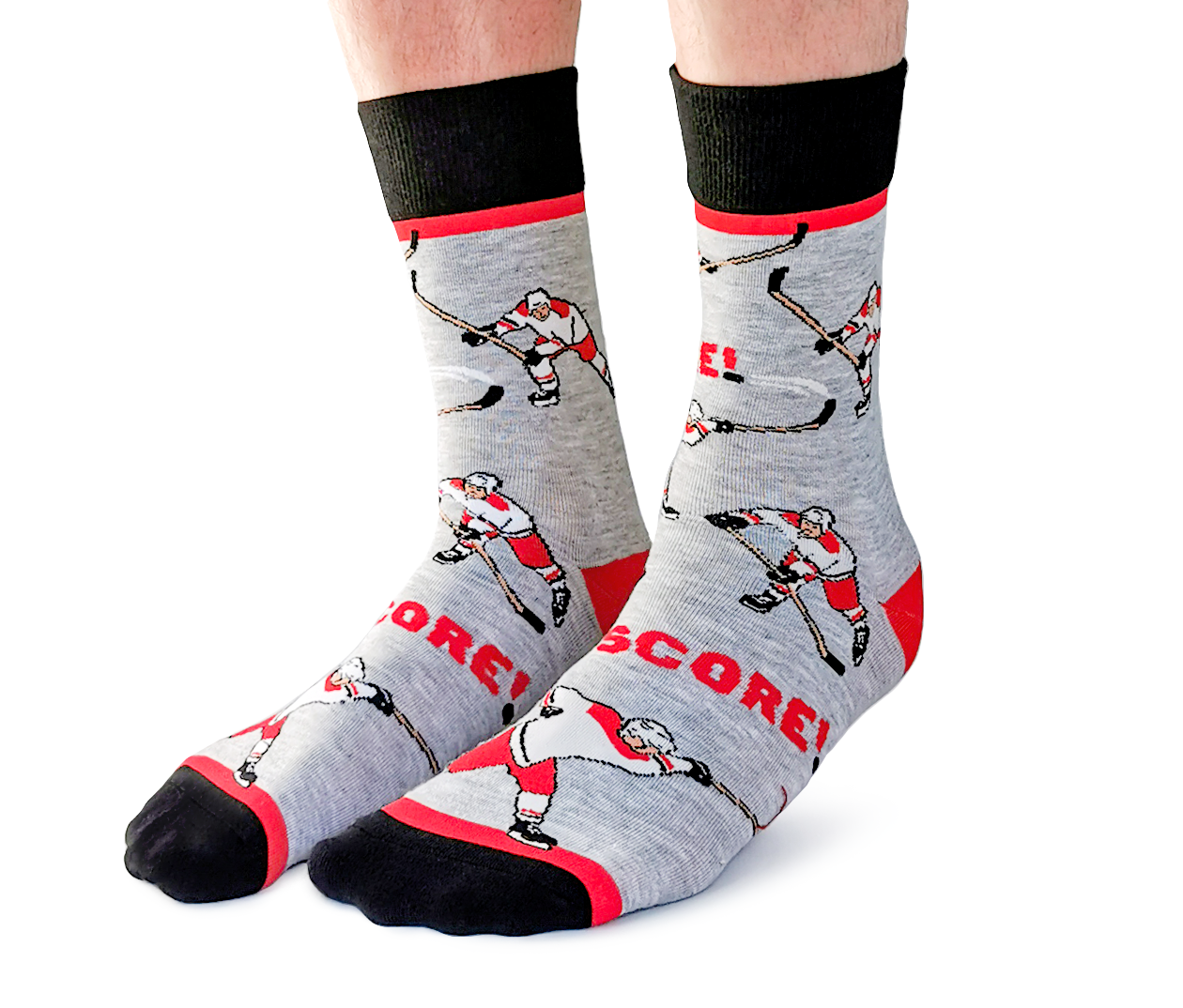 Slap Shot Socks - Red - M/L (Men)