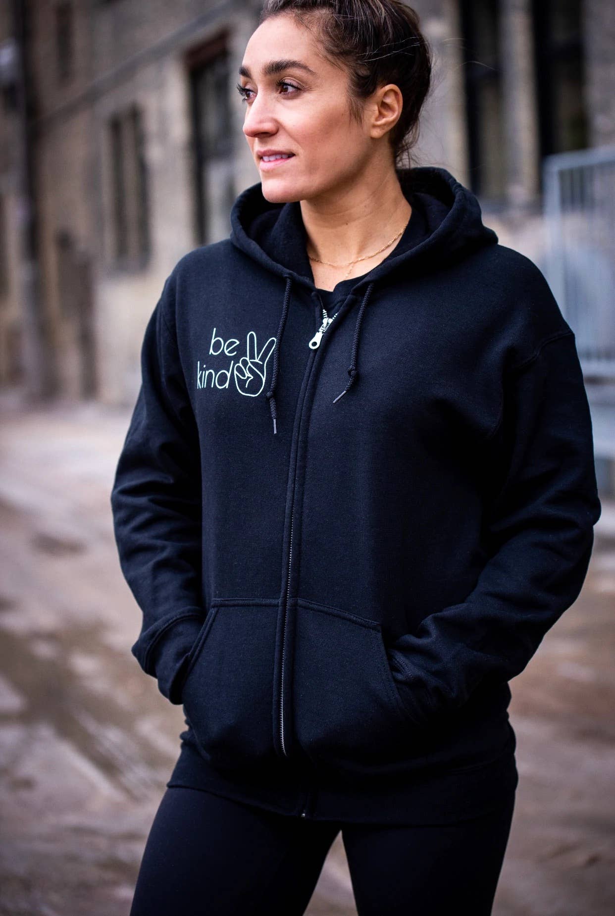 Be Kind Zip Up Hoodie
