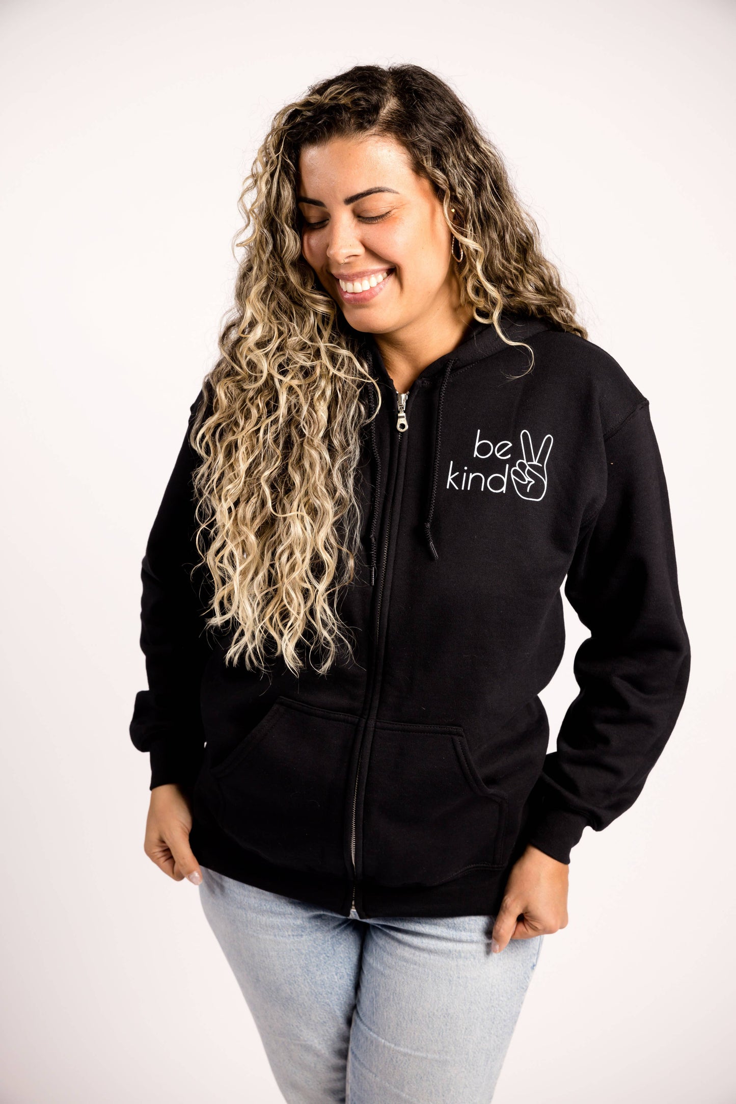 Be Kind Zip Up Hoodie