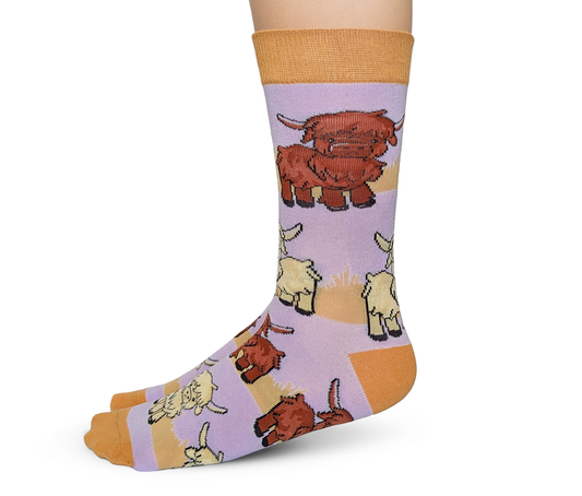 Highland Cows Socks - S/M (Women)