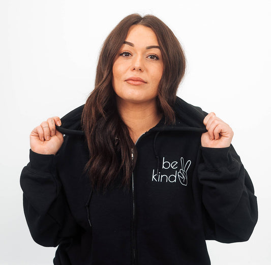 Be Kind Zip Up Hoodie