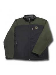 HOOEY SOFTSHELL JACKET BLACK & OLIVE