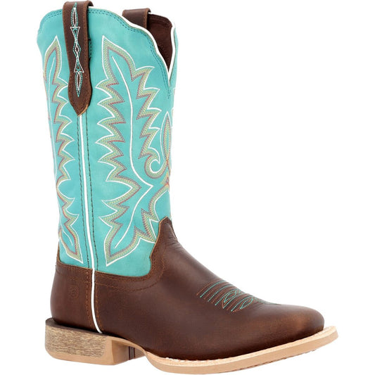 DURANGO® LADY REBEL PRO™ WOMEN’S BAY BROWN ARTIC BLUE WESTERN BOOT